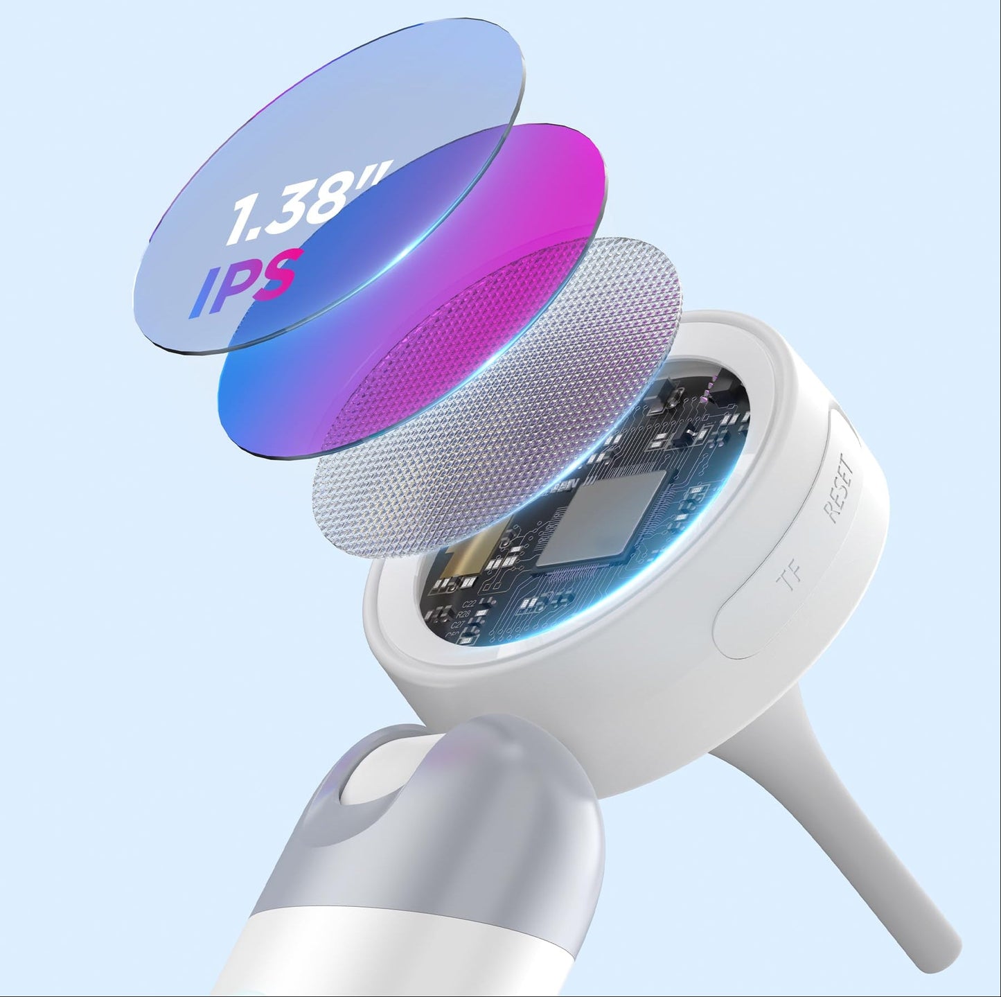 HD Visual Ear Camera – 1.8-Inch Screen Otoscope with Instant View and Recording for Kids, Adults, Dogs and Cats, Gentle Ear Cleaning Tool