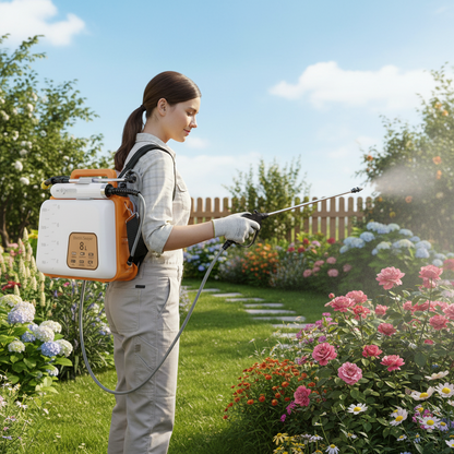 Foldable Electric Watering Can – Waterproof Adjustable Agricultural Sprayer Bottle for Flowers, Household Gardening, Plants and Yard Care