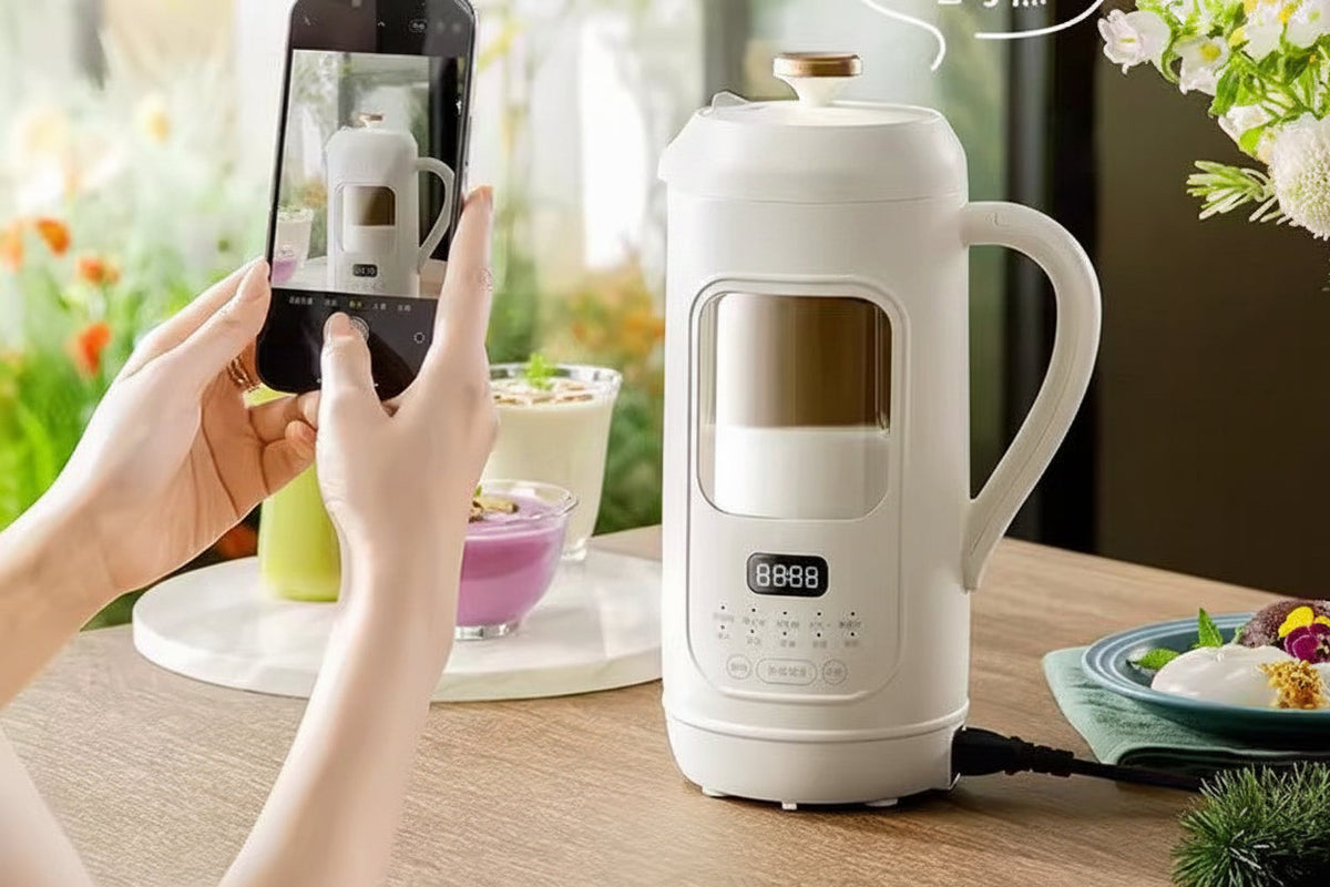 Automatic Soy Milk Maker – Mini No Filter Wall Breaking Machine for Fresh Soy Milk, Soups and Healthy Drinks