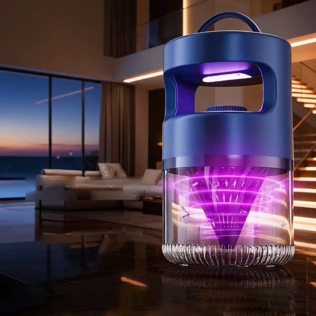 Portable Ion Purification Mosquito Killer Lamp – Quiet Plug-In Electric Fly Trap with Charging Function for Indoor Pest Control