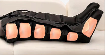 Electric Pneumatic Leg Massager – Extended Thigh, Calf and Foot Compression Device with Remote Control for Deep Relaxation and Circulation Support