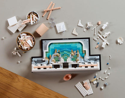Trevi Fountain Building Blocks Set-Classic Architecture Model Compatible with LEGO Bricks for Family Fun and Decorative Display