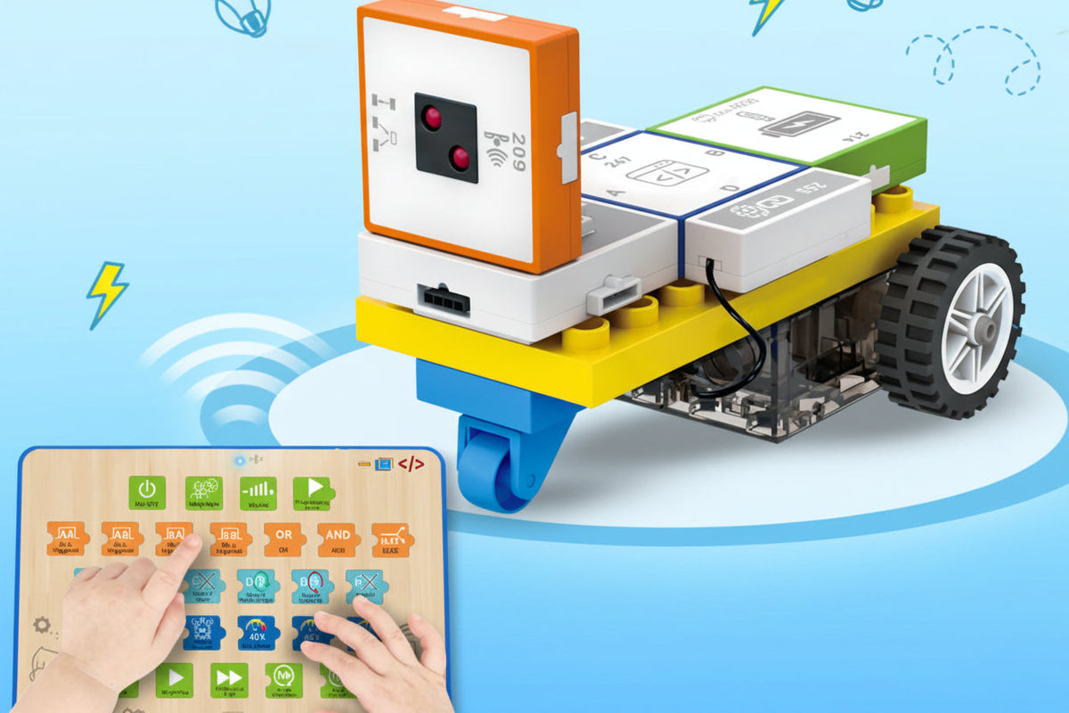 Electronic Programming Building Blocks Set – Educational STEM Construction Toy for Kids Learning Coding, Electronics, Physical Computing and Creativity