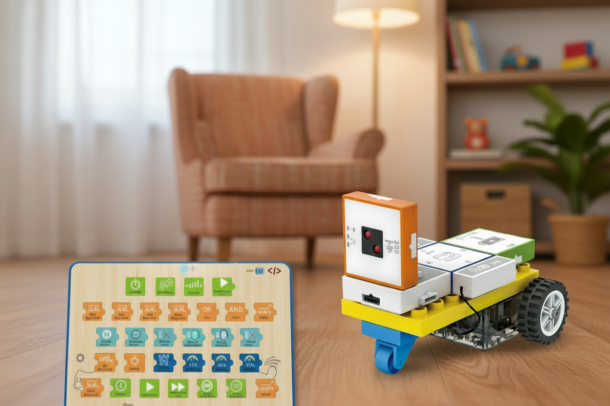 Electronic Programming Building Blocks Set – Educational STEM Construction Toy for Kids Learning Coding, Electronics, Physical Computing and Creativity