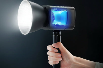 COB LED Video Light – 40W Bi-Color Rechargeable Studio Light for Live Streaming, Commercial Photography and Professional Content Creation