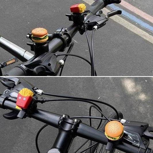 Cartoon Bicycle Bell – Loud Kids Bike Bell with Fun Hamburger Design for Scooters and Children's Bicycles