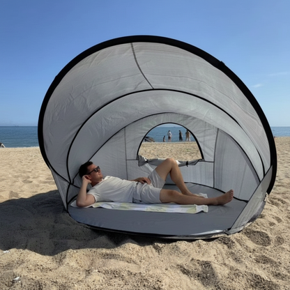 Automatic Beach Tent – Windproof Seaside Sun Shelter with Quick-Open Design, Sunroof and UV Protection for Family Beach Trips and Outdoor Play