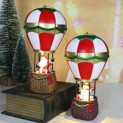 Christmas LED Resin Ornament-Glowing Santa Snowman Night Light Decoration for Holiday Displays and Festive Gifts