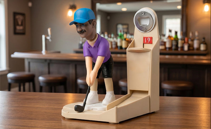 Golf Bottle Opener –3D  Creative Printed Beer Opener Gadget for Home Bars, Parties, Wine Nights and Fun Gifts for Golf Lovers