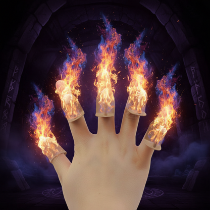 Finger Fire Magic Trick Set – Professional Flame Illusion Props for Stage Performances, Street Magic and Entertainment Shows
