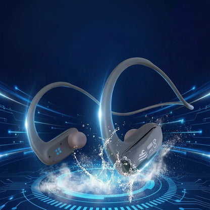 Bone Conduction Swimming Headphones – IPX8 Waterproof Bluetooth 5.3 Sports Headset with Built-In MP3 Player for Training and Swimming