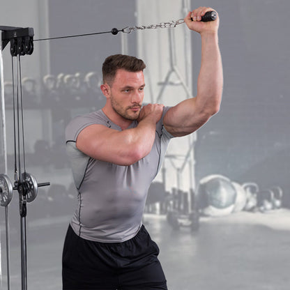 Single Tricep Push Down Handle – Cable Machine Attachment for Arm Workouts, Pull Downs and Strength Training Sessions
