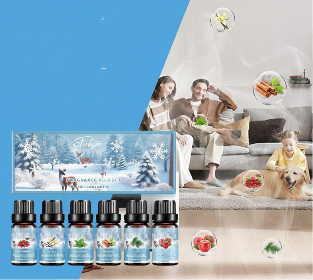 Essential Fragrance Oil Set – Natural Diffuser Oils for Humidifiers, Aromatherapy, Relaxation and Home Air Freshening