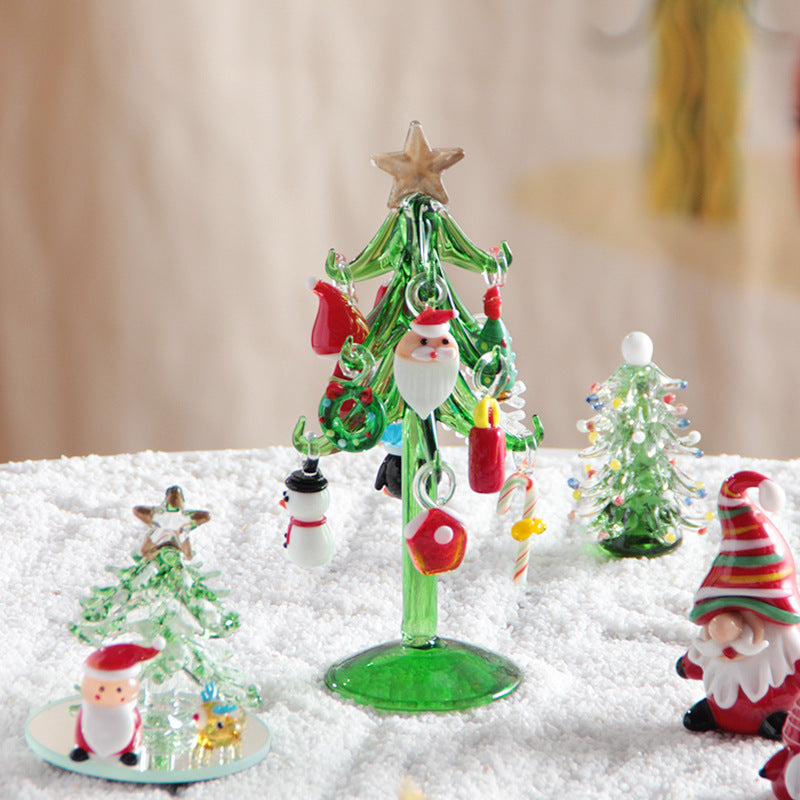 Murano Glass Christmas Tree – Handmade Holiday Figurine Ornament for Luxury Seasonal Home Decor and Memorable Gifts