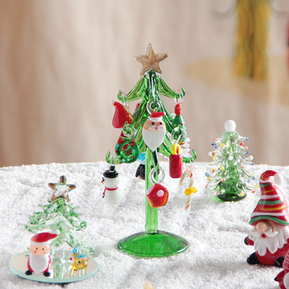Murano Glass Christmas Tree – Handmade Holiday Figurine Ornament for Luxury Seasonal Home Decor and Memorable Gifts