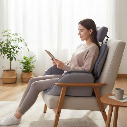 Electric Massage Cushion – 8D Folding Pelvic, Hip and Waist Kneading Massager with Multifunction Relaxation Modes for Comfortable Home Recovery Sessions
