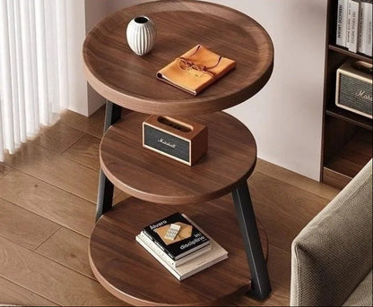Minimalist Wooden Nightstand – Compact Bedside Table with Storage Shelf for Bedrooms, Small Apartments and Modern Home Furniture