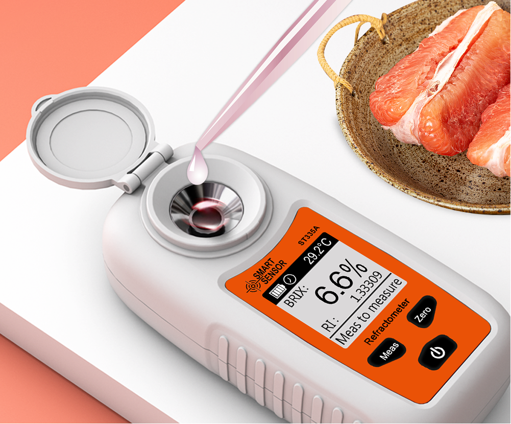 Digital Brix Refractometer–  Professional Sugar Content Meter for Fruit Juice, Wine, Beer and Beverage Quality Testing from 0–35%