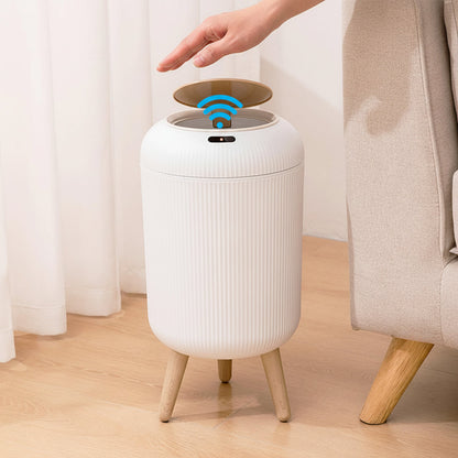 Automatic Motion Sensor Trash Can – Smart Touchless Waste Bin with Lid for Bedroom, Bathroom, Kitchen and Office Organization