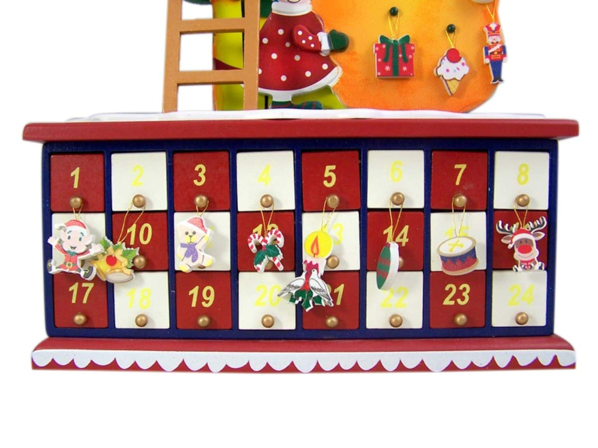 Christmas Tree Advent Calendar – Creative 24 Drawer Countdown Organizer for Holiday Treats, Gifts and Seasonal Home Decor
