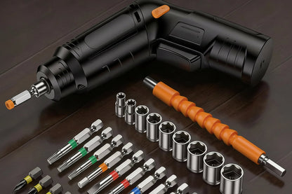 Electric Screwdriver – 2-in-1  4.5N·m Cordless Power Driver with Manual Mode, USB Charging and Compact Design for Furniture Cabinet Assembly