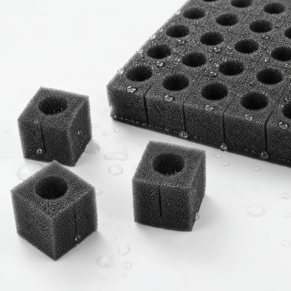 Hydroponic Grow Sponge Set – 100-PieceSoilless Seedling Plugs for Nursery Trays, Vegetable Propagation, Indoor Gardens and Reliable Seed Starting