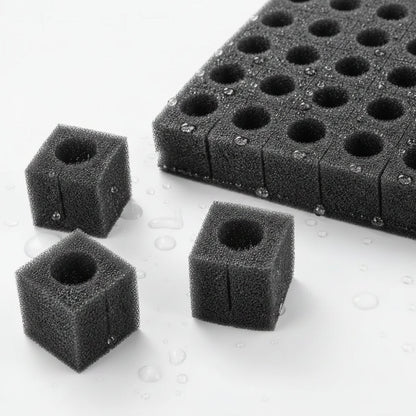 Hydroponic Grow Sponge Set – 100-PieceSoilless Seedling Plugs for Nursery Trays, Vegetable Propagation, Indoor Gardens and Reliable Seed Starting