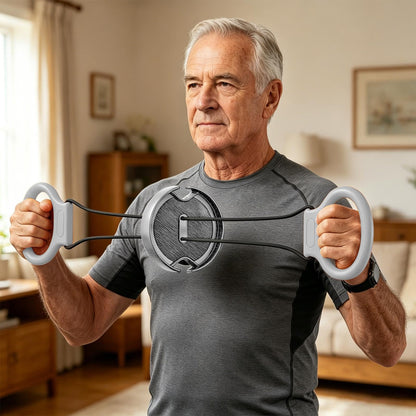 Foldable Chest Expander – Anti Slip Resistance Trainer for Arm, Chest and Shoulder Muscle Strength Development