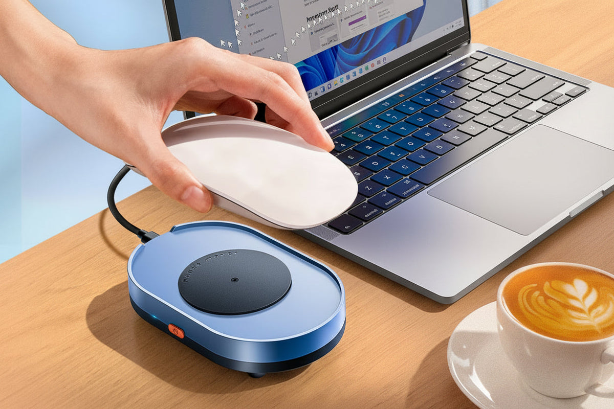 Automatic Virtual Mouse Jiggler – USB Virtual Mouse Mover with On-Off Switch to Prevent Computer Sleep, Lock Screens and Inactivity Detection