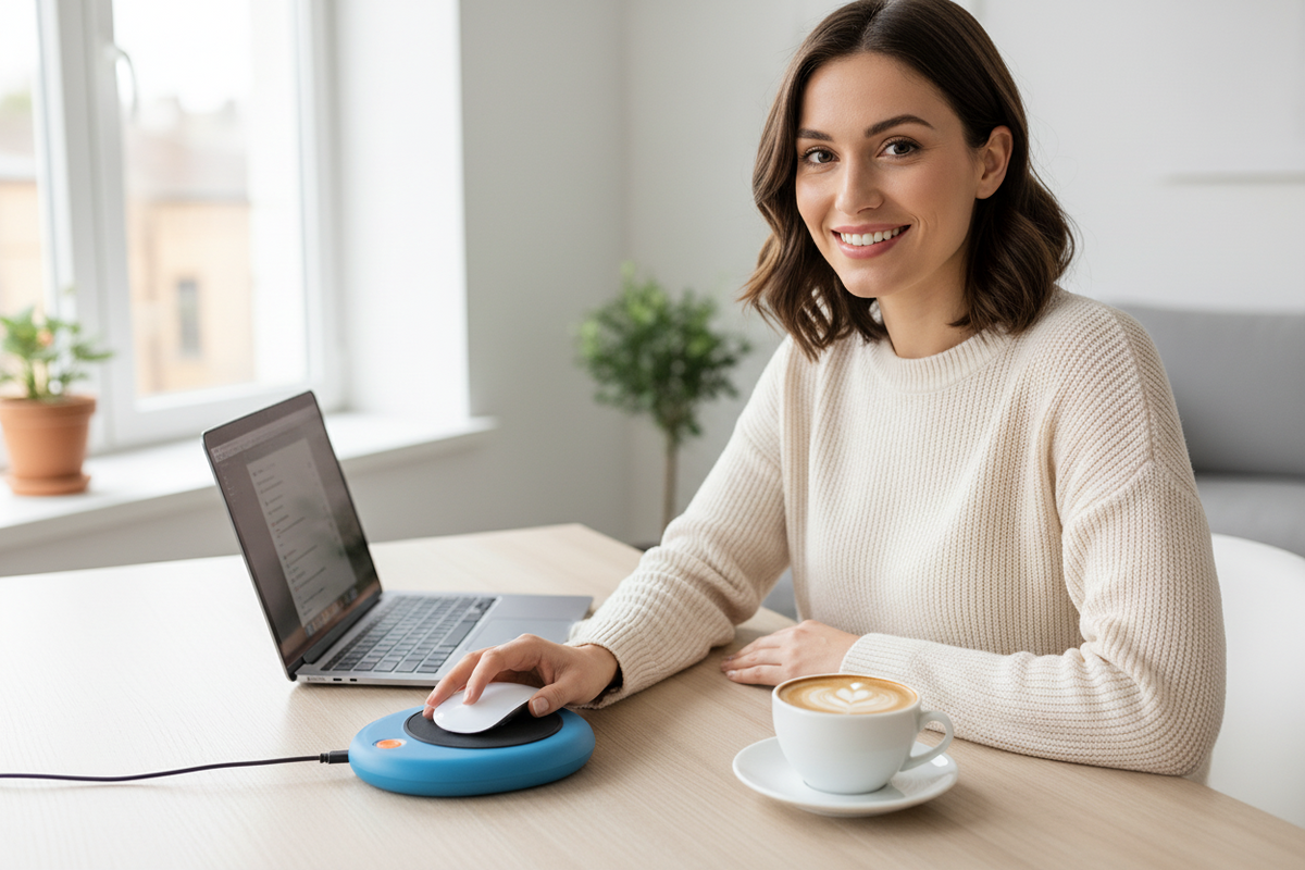 Automatic Virtual Mouse Jiggler – USB Virtual Mouse Mover with On-Off Switch to Prevent Computer Sleep, Lock Screens and Inactivity Detection