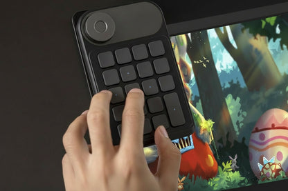 Keydial Mini Wireless Keyboard – Compact Bluetooth Keyboard with Multifunction Dial for Desktop, Tablet, Laptop and Creative Workspaces