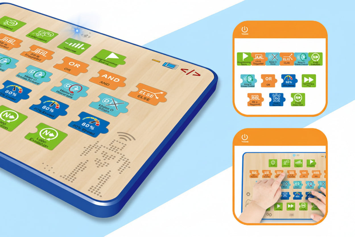 Electronic Programming Building Blocks Set – Educational STEM Construction Toy for Kids Learning Coding, Electronics, Physical Computing and Creativity