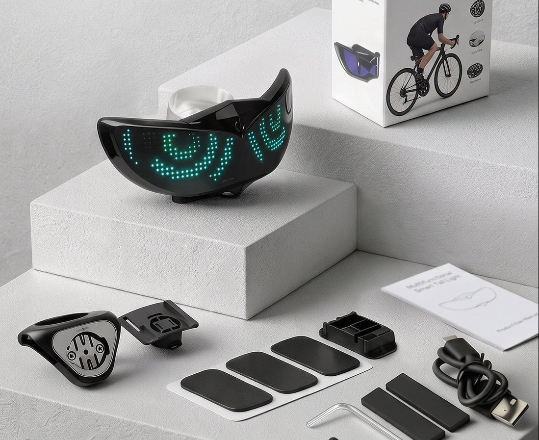 Universal Smart LED Helmet Display – Customizable Light Screen for Bicycle, Motorcycle, Scooter, Skateboard Helmets and Backpacks, Perfect for Night Visibility and Style