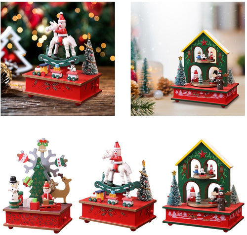 Christmas Collectible Music Box – Decorative Holiday Ornament with Festive Melody for Seasonal Home Display and Gift Giving