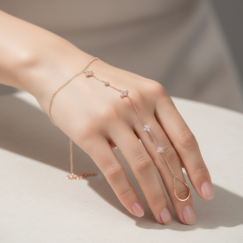 Gold-Plated Certified Moissanite Bracelet – 14K Adjustable 14-21cm S925 Sterling Silver Lab Diamond-Look Chain Jewelry for Women, Girls and Elegant Gifts