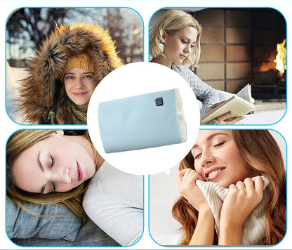 Rechargeable Electric Hot Water Bag - Portable Winter Hand Warmer Pillow with Safe Explosion Proof Heating Technology