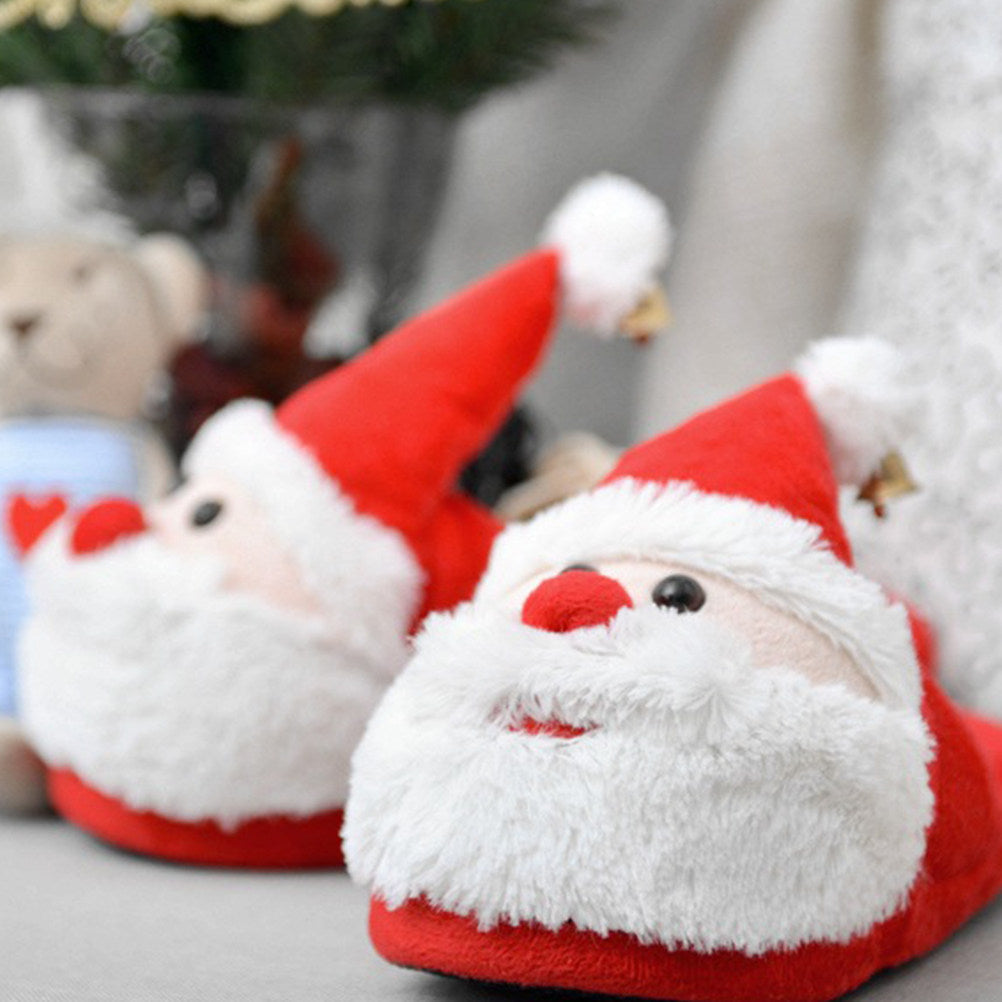 Santa Claus Slippers – Warm Non-Slip Christmas House Shoes for Adults and Kids with Cozy Holiday Comfort