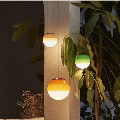 Nordic Rainbow Glass Pendant Light – Modern Minimalist Hanging Ceiling Lamp for Bedroom, Restaurant, Kitchen Island and Home Décor.