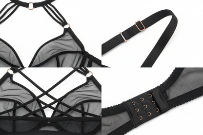 Crossed Lace Minimizer Bra – Plus-Size Supportive Full-Bust Bra with Anti-Sag Design, Soft Comfort and Flattering Coverage for Everyday Wear