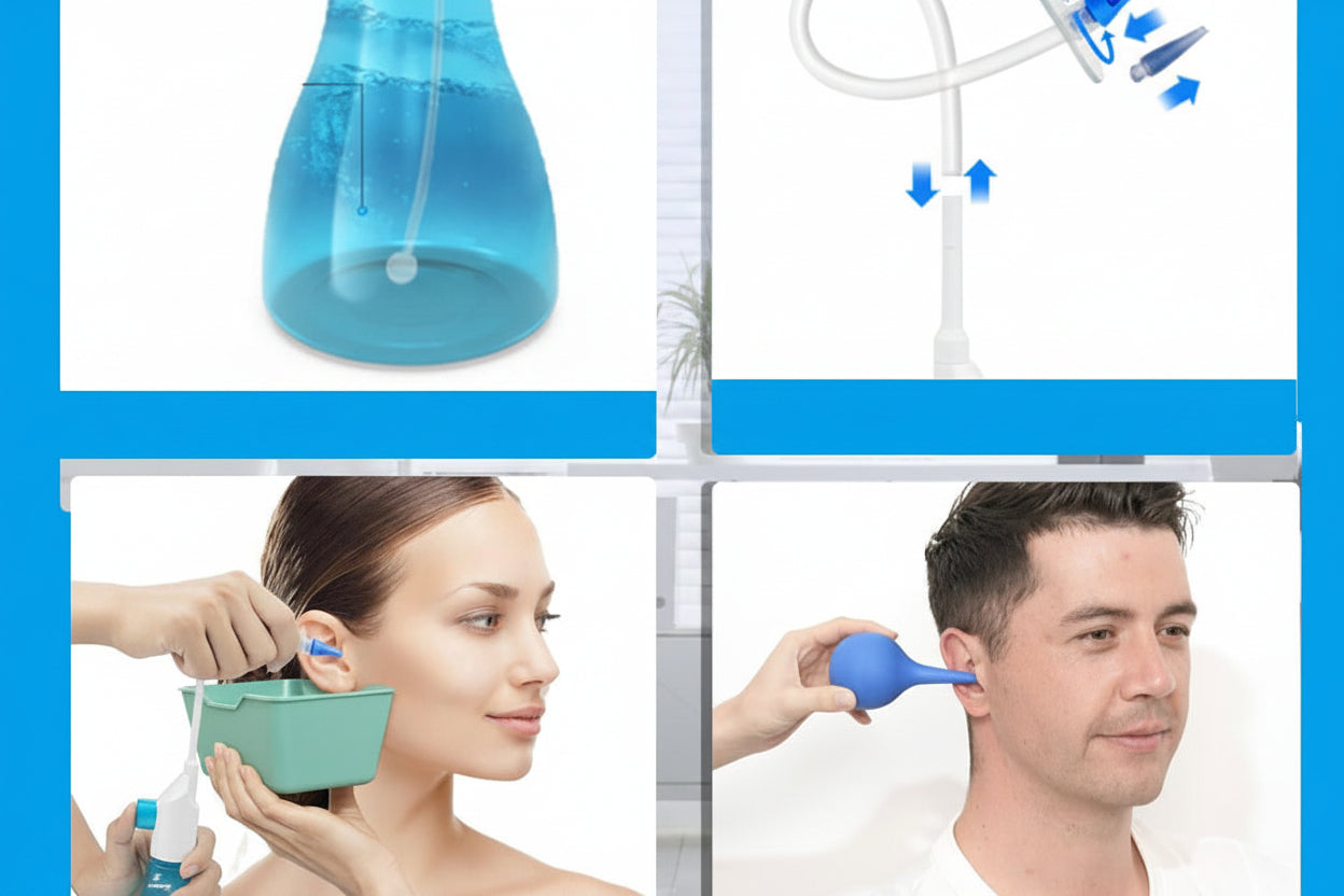 Ear Wax Removal Kit – Manual Ear Irrigation Cleaning System for Safe Effective Ear Care for Adults and Children