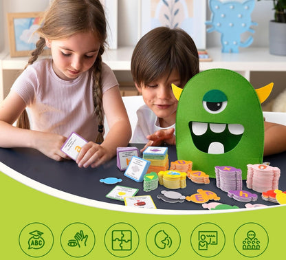 Montessori Alphabet Matching Game - Felt Letter Recognition Learning Toy with Colors, Shapes and Early Educational Activities