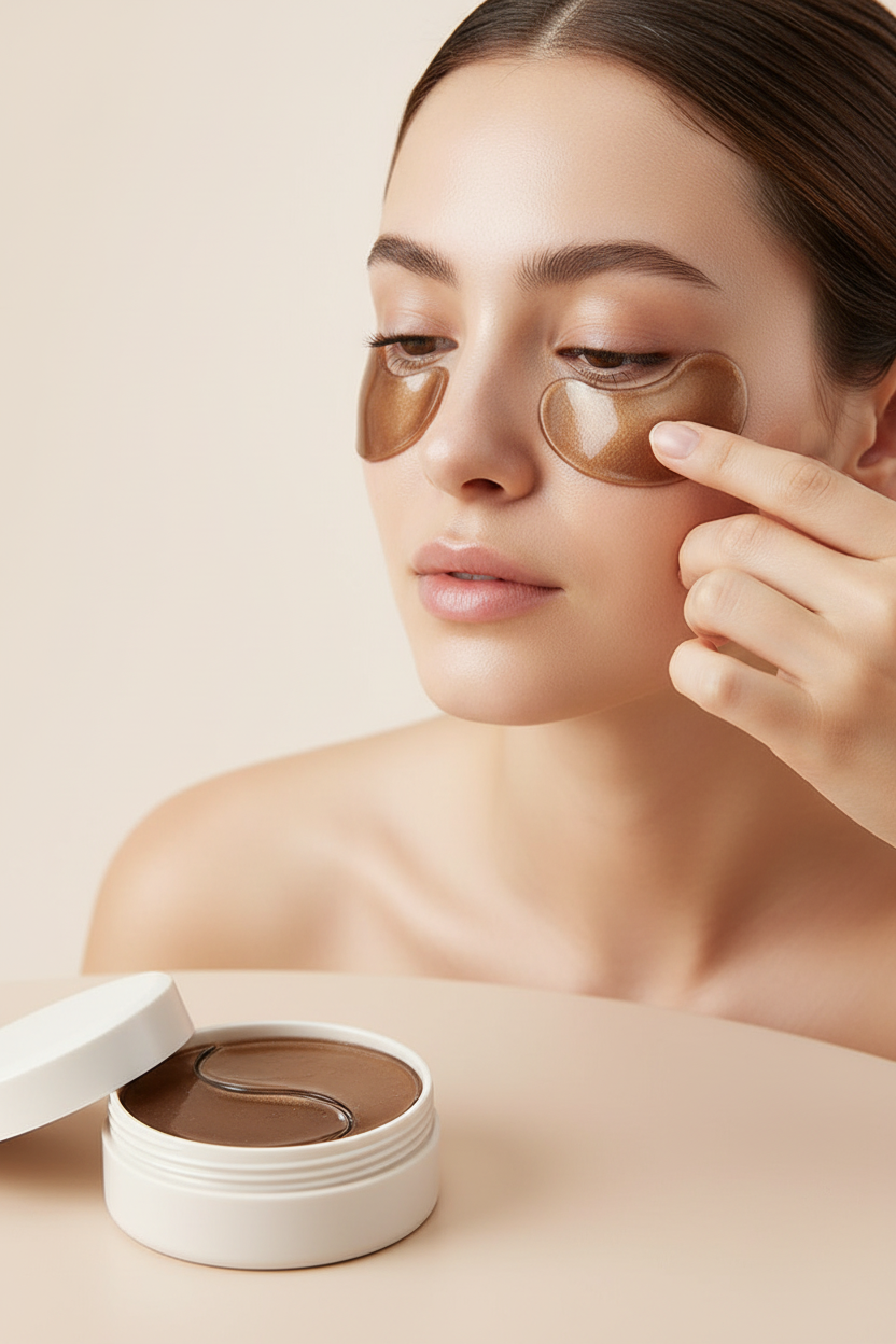 Caffeine Brightening Under-Eye Mask – Firming Eye Patches for Dark Circles, Puffiness and Tired Eyes with a Refreshed Appearance