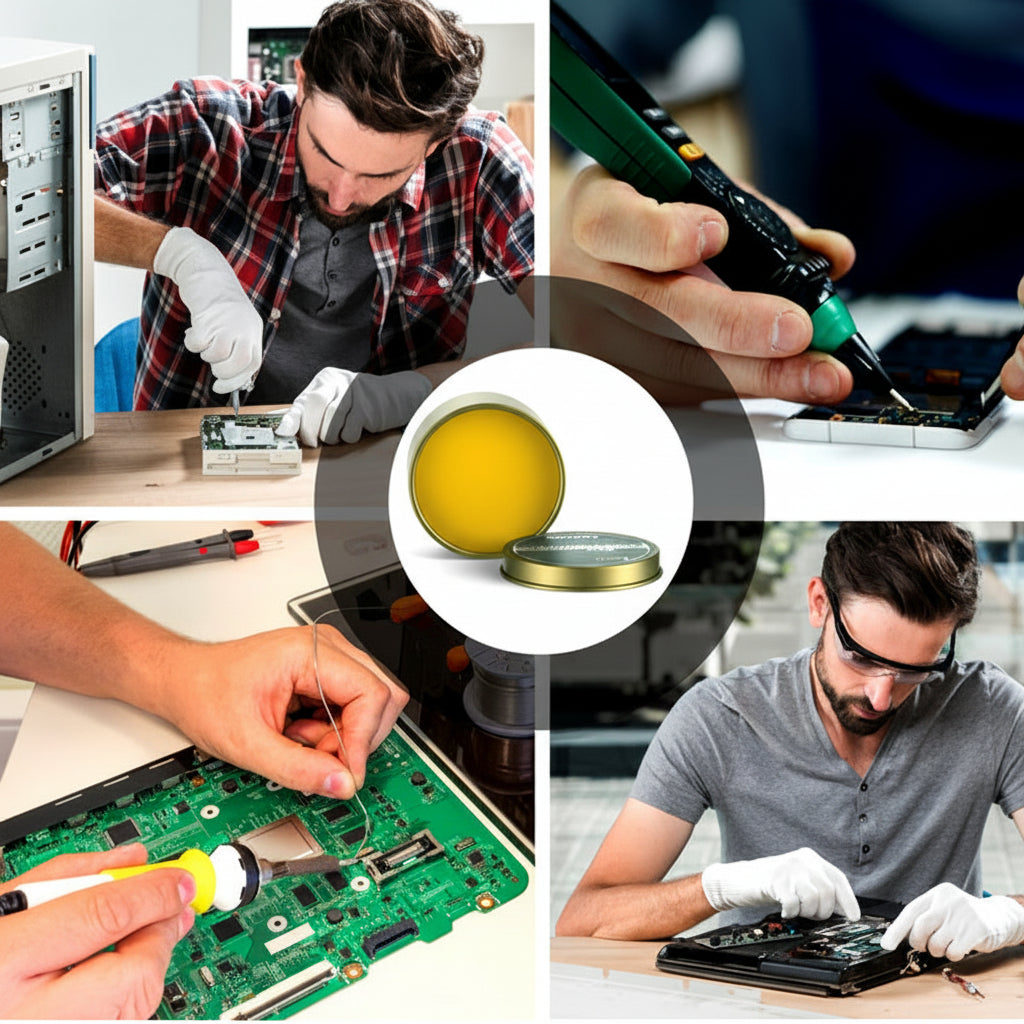 Lead-Free Welding Flux Paste – Soldering Tin Repair Oil for Electronics, Metalwork and DIY Welding Projects with Smooth Reliable Application