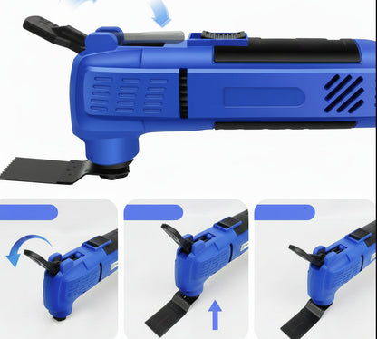 Oscillating Multi Tool – 2000W 230V Quick-Release Electric Renovator with Interchangeable Accessories for Cutting, Sanding and DIY Home Improvement