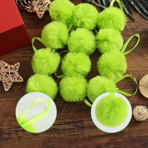 Plush Christmas Ball Ornament Set – Soft Decorative Holiday Tree Baubles for Christmas Trees, Home Displays, Parties and Memorable Festive Decorating