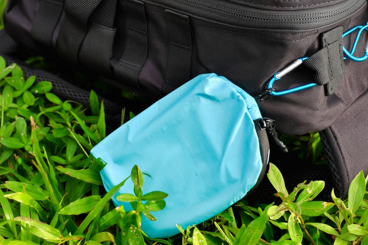 Portable First Aid Bag – Lightweight 40D Nylon Waterproof Emergency Kit Pouch with Hook for Travel, Camping, Sports and Everyday Preparedness