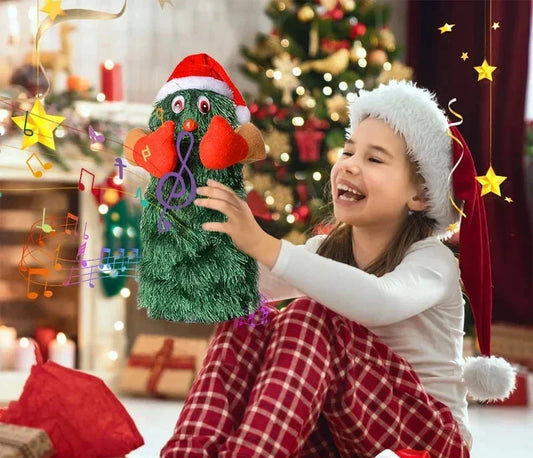 Dancing Christmas Tree Santa Toy – Musical Electric Holiday Figure with Singing, Dancing and Interactive Christmas Entertainment