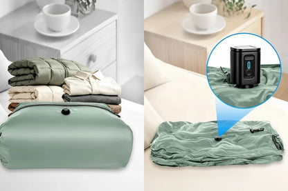 Vacuum Compression Travel Bags – 34L Reusable Garment and Luggage Organizers for Space-Saving Packing, Closet Storage and Efficient Wardrobe Organization