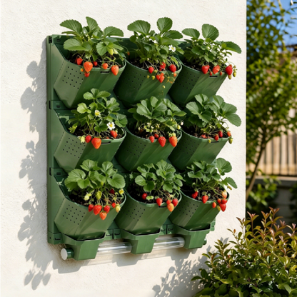 Vertical Wall Planter Box – Single-Hole Indoor Outdoor Flowerpot for Space-Saving Green Walls, Shopping Displays, Home Gardens and Creative Plant Decor
