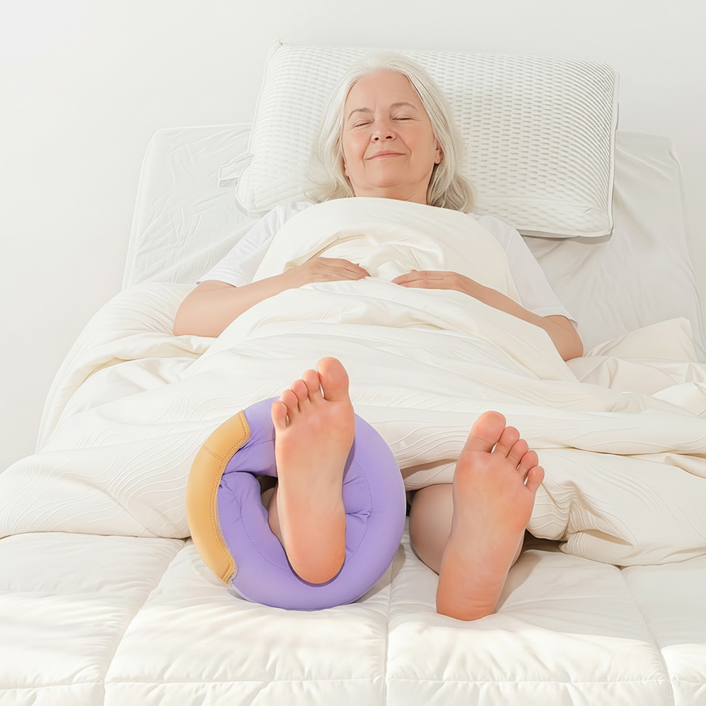 Heel Elevation Protector Pillow – Egg-Crate Foam Ankle Cushion for Pressure Relief, Bed Comfort and Supportive Positioning for Limited-Mobility Users